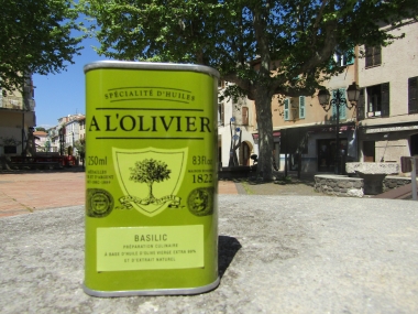 Huile d'olive arômatisée au Basilic 1/4 L : Huiles