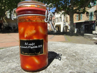 AIL CONFIT PIMENT D'ESPELETTE 250gr : Confits