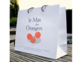 Sac en papier satiné  Le Mas des Orangers -Biot-